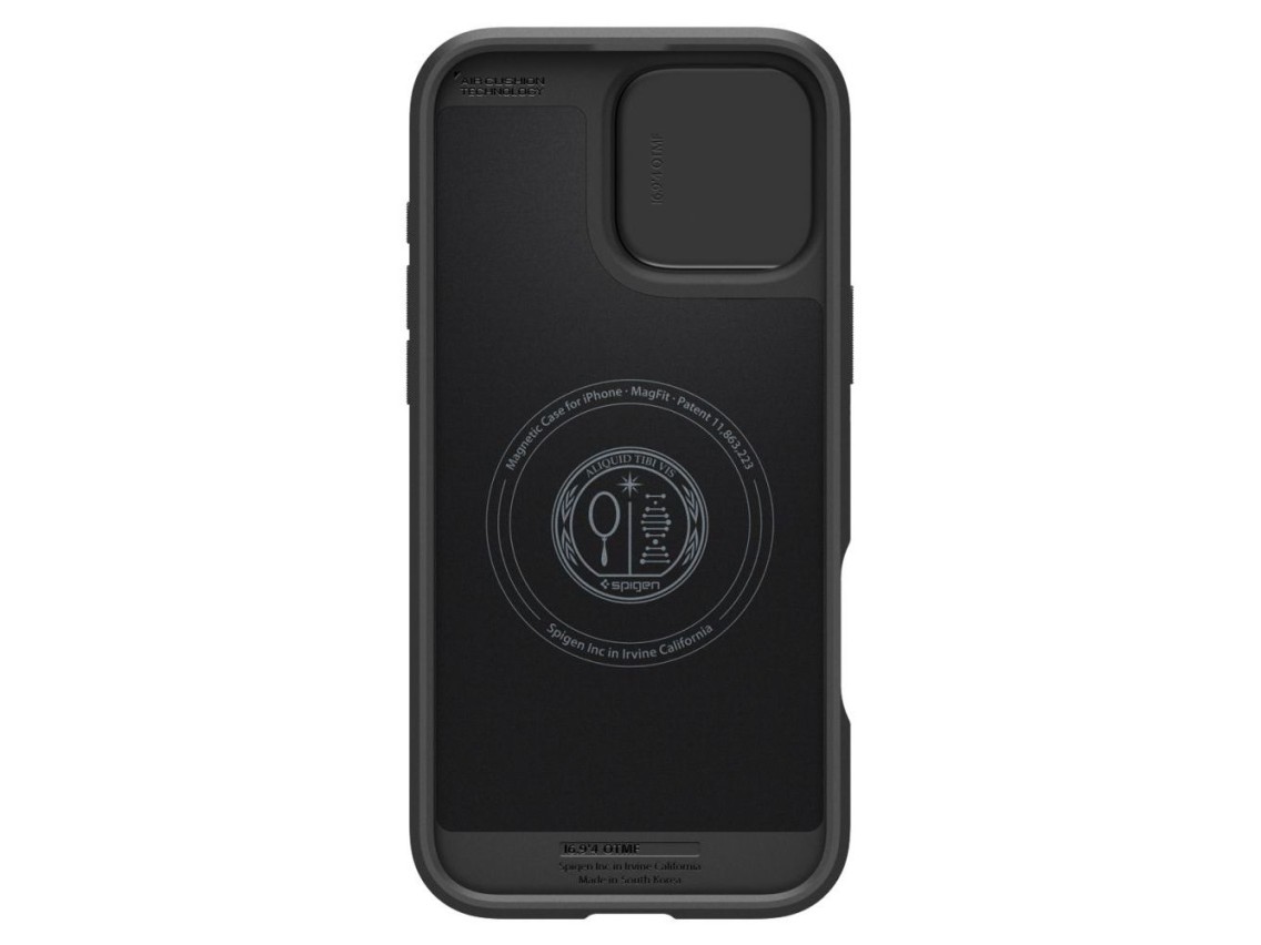 Funda Spigen Optik Armor Mag Case con MagSafe para iPhone 16 Pro Max - Negra