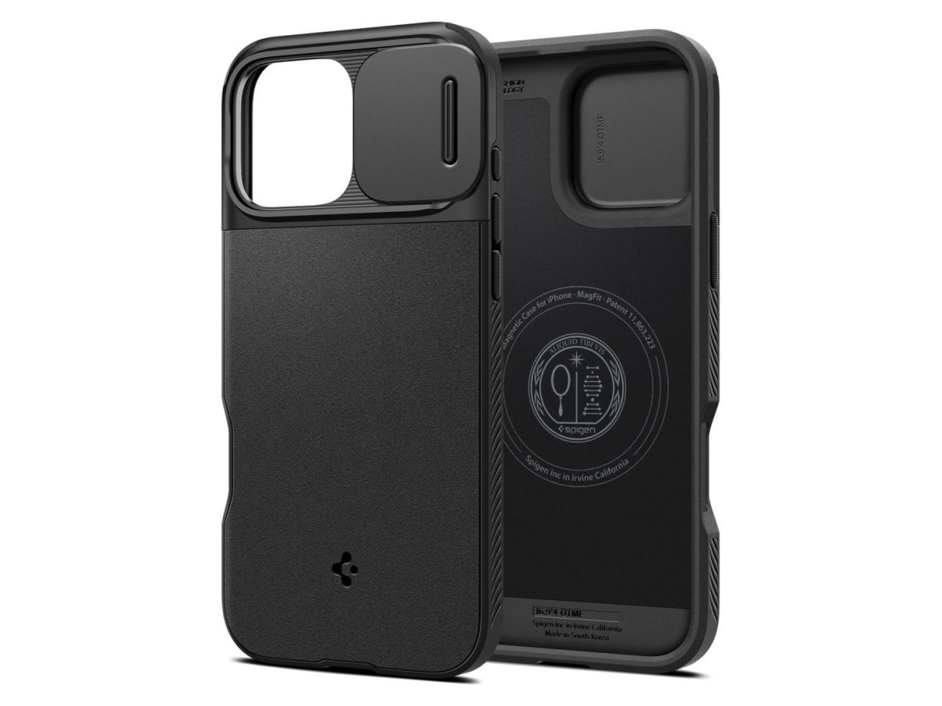Funda Spigen Optik Armor Mag Case con MagSafe para iPhone 16 Pro Max - Negra