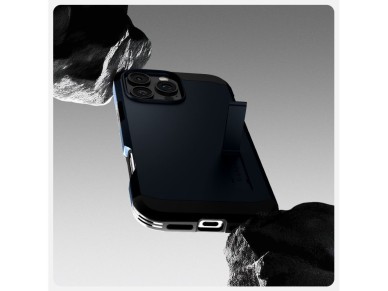 Funda Spigen Tough Armor MagSafe con soporte para iPhone 16 Pro Max - Gris oscuro Funda Spigen Tough Armor MagSafe con soporte para iPhone 16 Pro Max - Gris oscuro