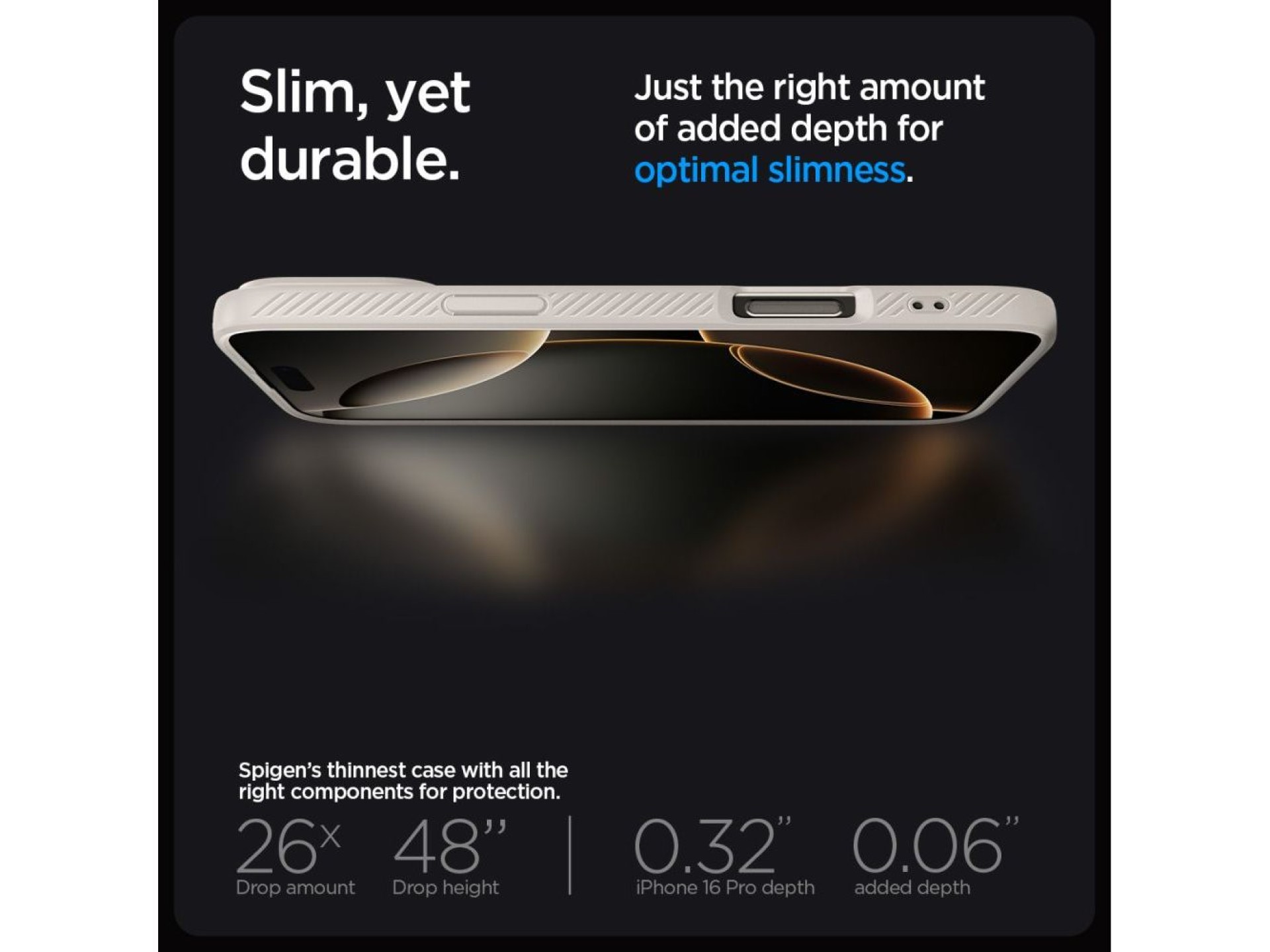 Spigen Liquid Air Case for iPhone 16 Pro Max - Titanium