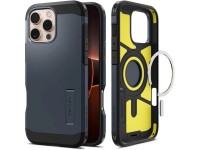 Funda Spigen Tough Armor MagSafe con soporte para iPhone 16 Pro Max - Gris oscuro Funda Spigen Tough Armor MagSafe con soporte para iPhone 16 Pro Max - Gris oscuro