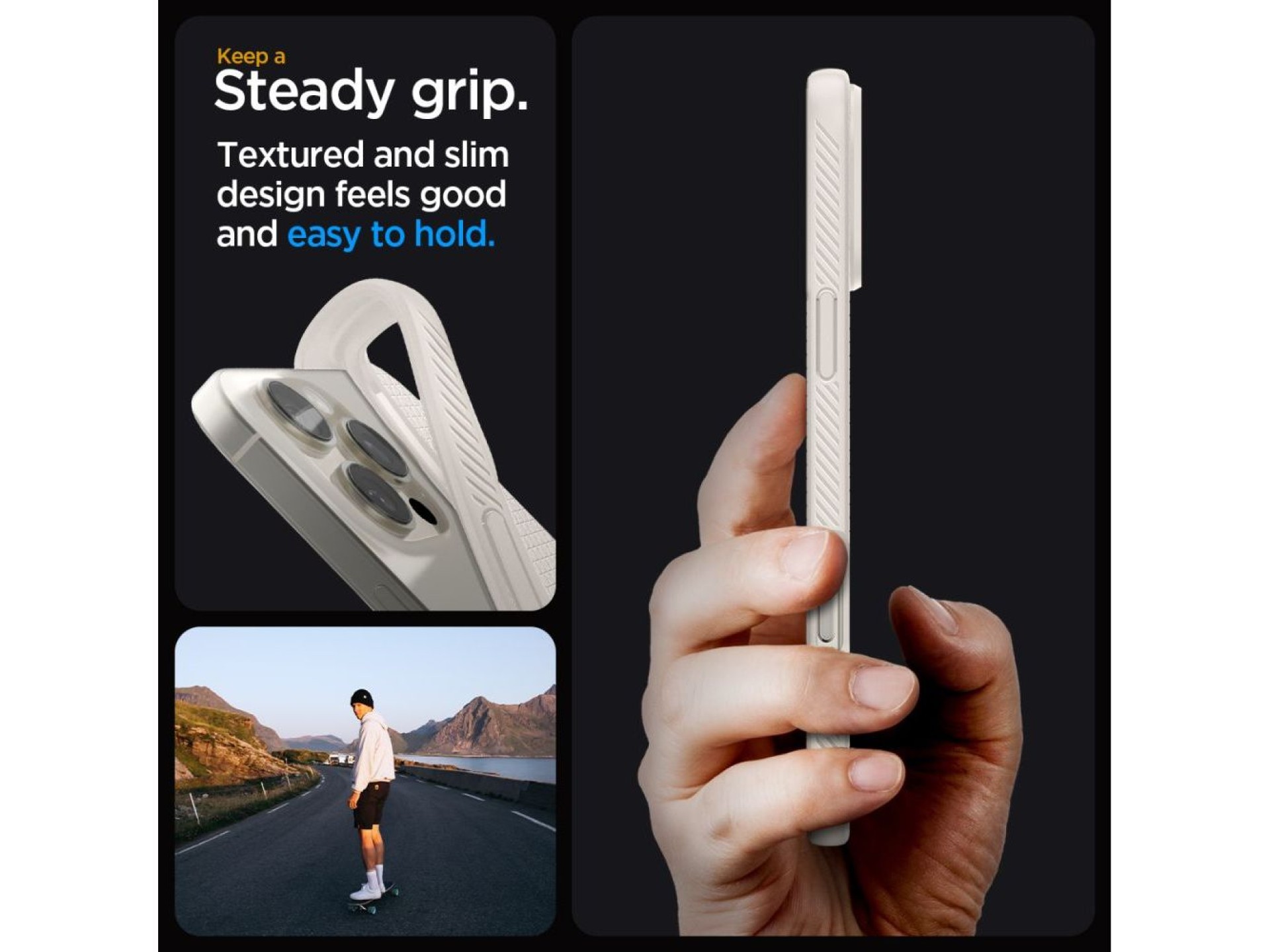 Spigen Liquid Air Case for iPhone 16 Pro Max - Titanium