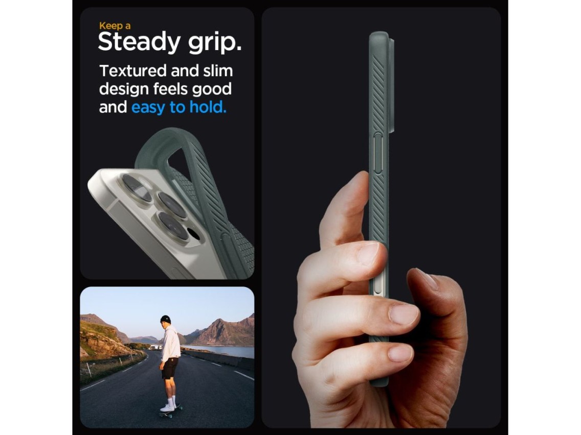 Funda Spigen Liquid Air para iPhone 16 Pro Max - Verde