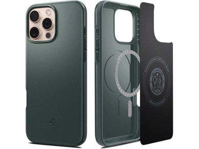 Capa Spigen Thin Fit MagSafe para iPhone 16 Pro Max - Verde Capa Spigen Thin Fit MagSafe para iPhone 16 Pro Max - Verde