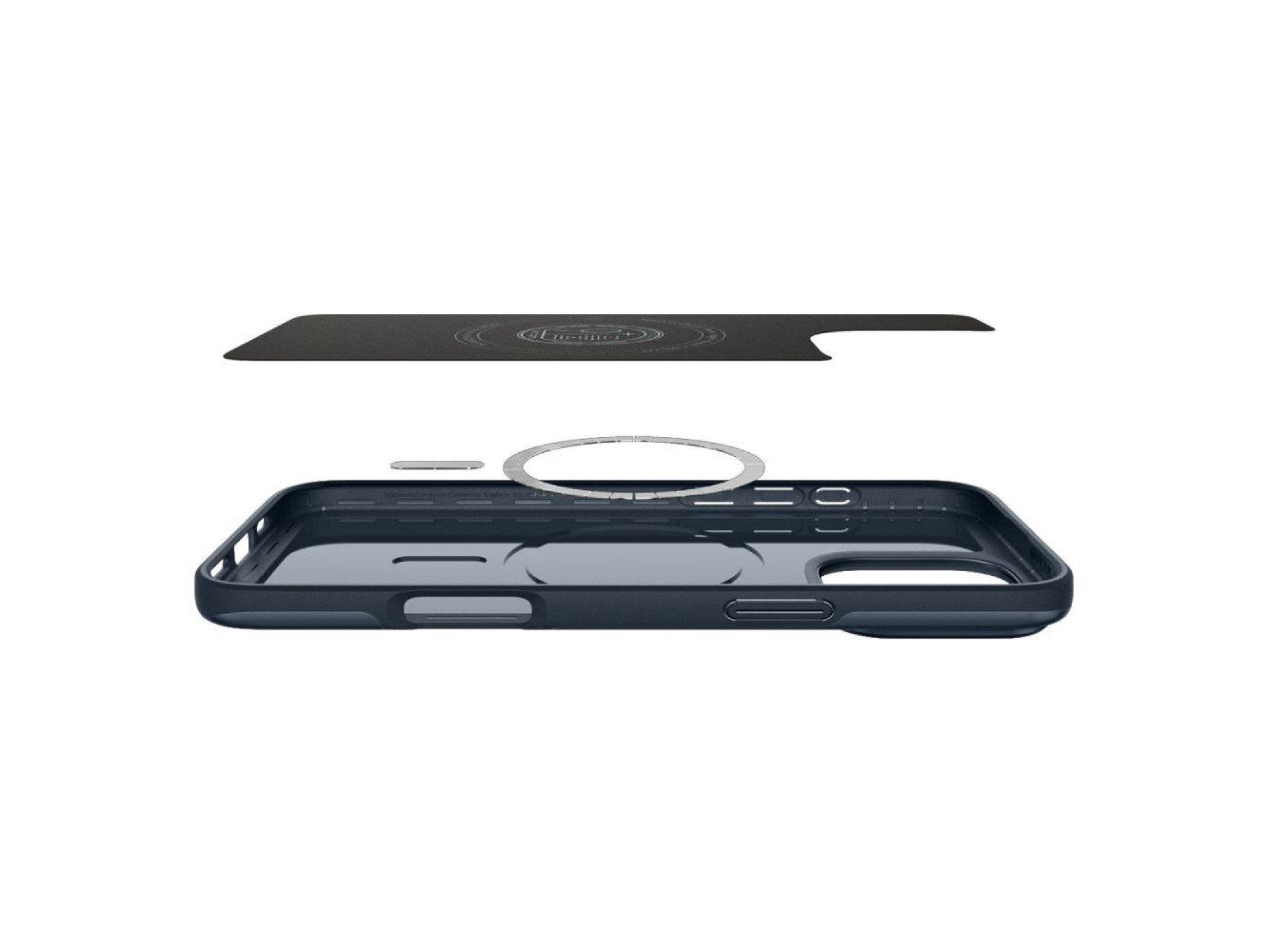 Capa Spigen Thin Fit MagSafe para iPhone 16 Pro Max - Cinza Escuro
