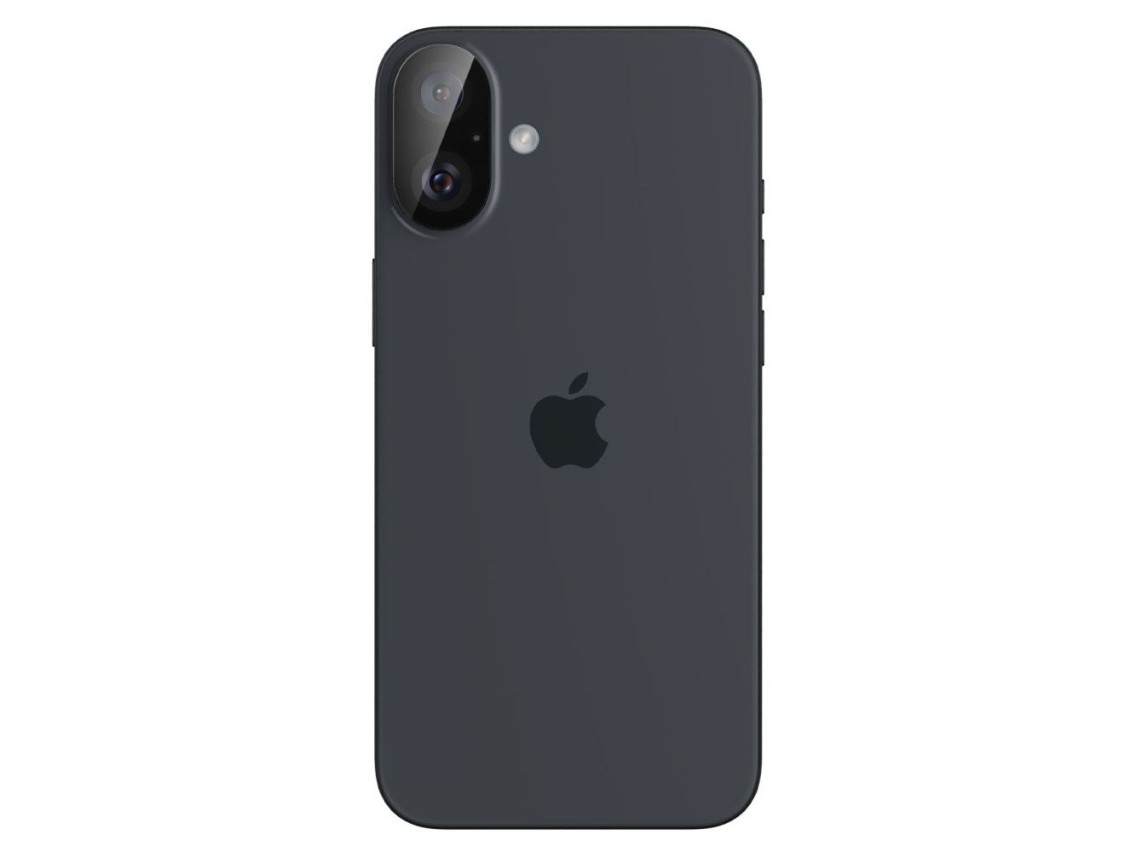 Protector de cámara Spigen Optik GLAS.TR (paquete de 2) para iPhone 16 / 16 PLUS - Negro