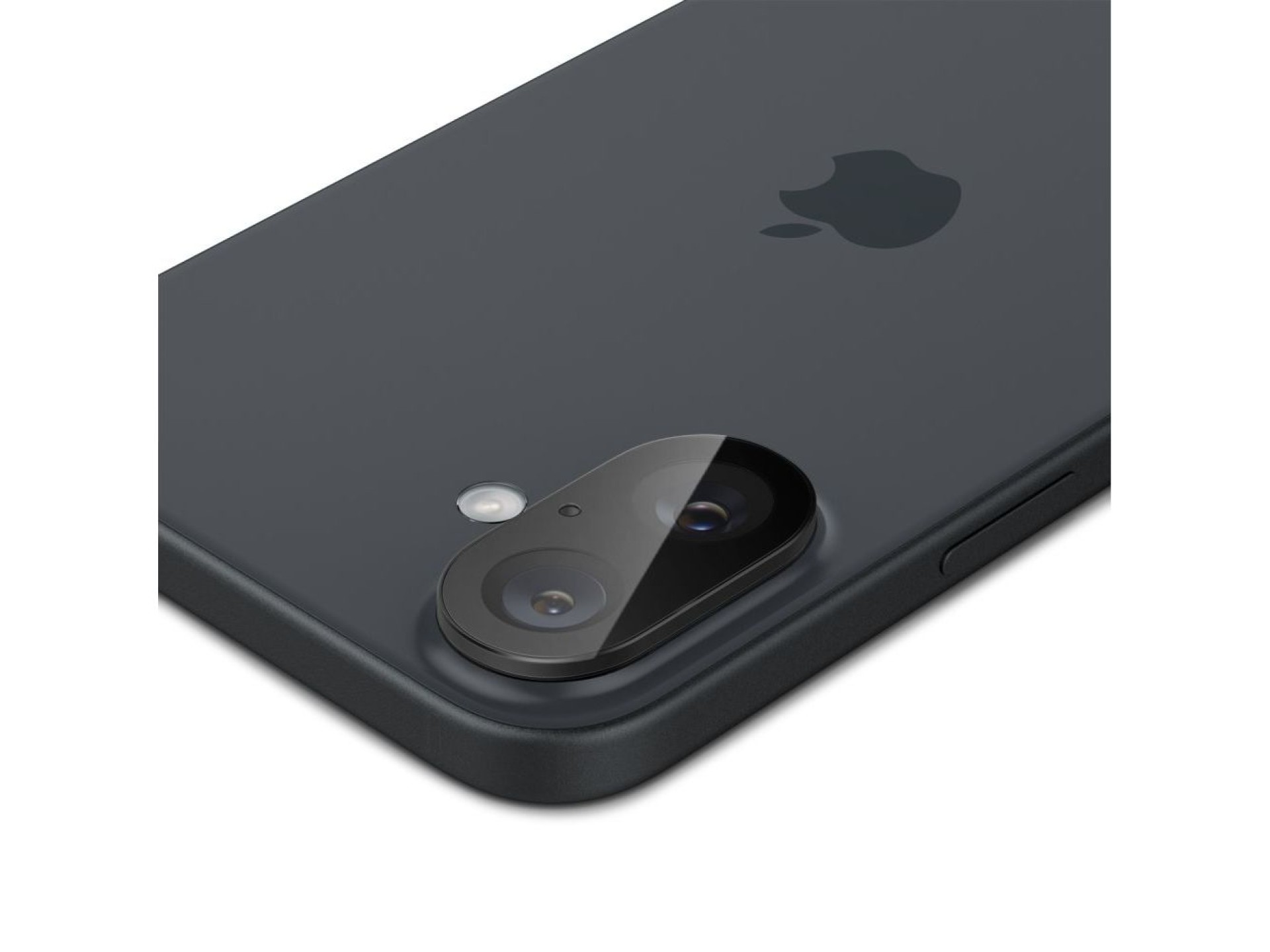 Protector de cámara Spigen Optik GLAS.TR (paquete de 2) para iPhone 16 / 16 PLUS - Negro