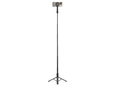 Bastão de selfie Spigen S580W MagSafe Bluetooth com tripé - preto Bastão de selfie Spigen S580W MagSafe Bluetooth com tripé - preto