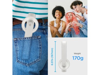 Selfie stick Spigen S571W MagSafe Bluetooth with tripod - beige Selfie stick Spigen S571W MagSafe Bluetooth with tripod - beige