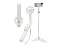 Bastão de selfie Spigen S571W MagSafe Bluetooth com tripé - bege Bastão de selfie Spigen S571W MagSafe Bluetooth com tripé - bege