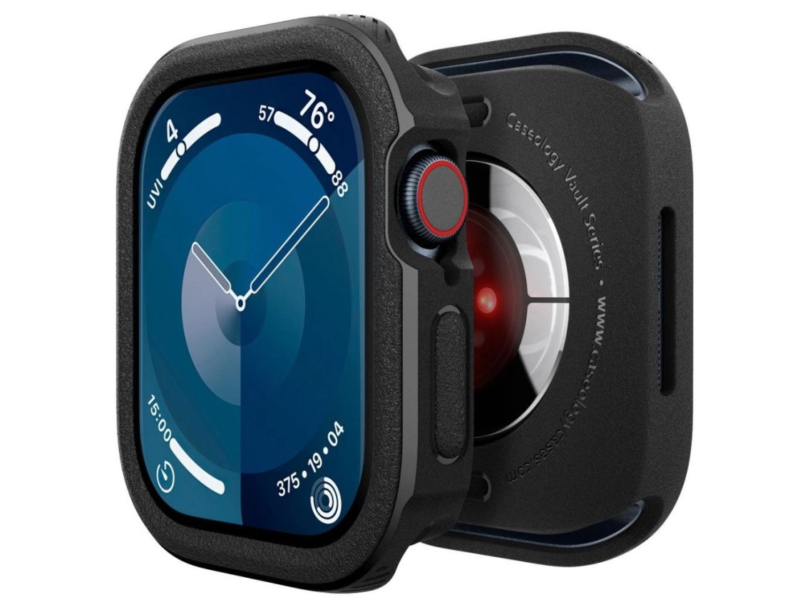 Capa Caseology Vault para Apple Watch 10 (46 mm) - preta