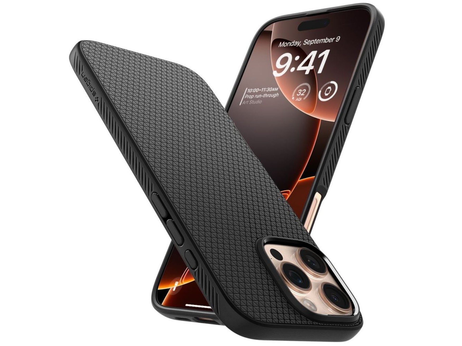 Funda Spigen Liquid Air para iPhone 16 Pro - Negra