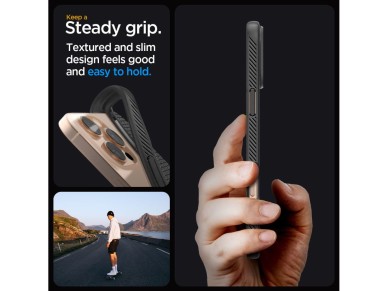 Funda Spigen Liquid Air para iPhone 16 Pro - Negra