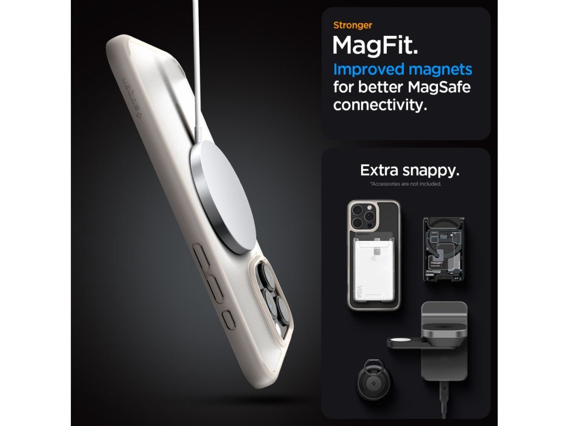 Spigen Ultra Hybrid Mag case with MagSafe for iPhone 16 Pro Max - titanium
