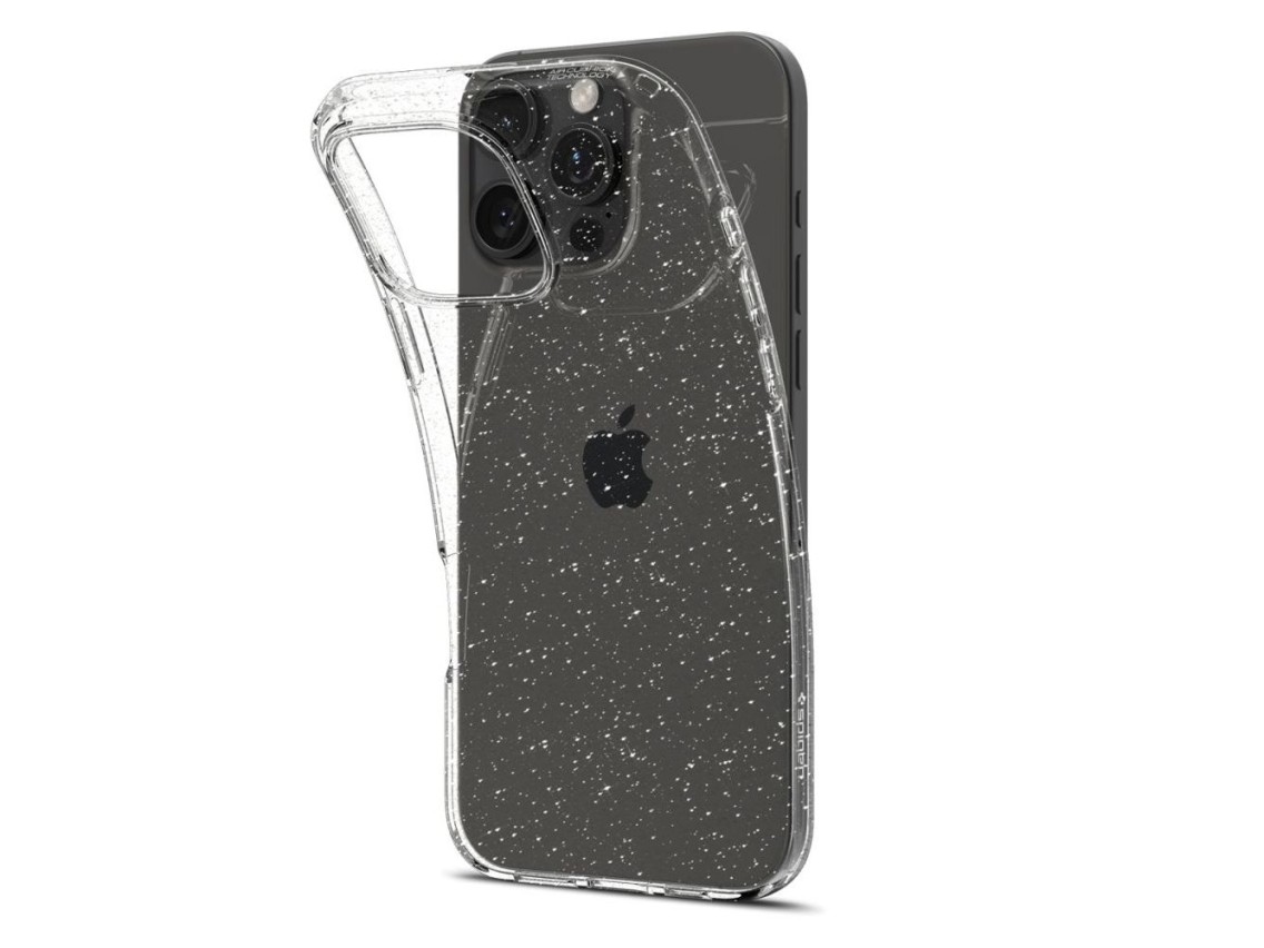 Capa Spigen Liquid Crystal para iPhone 16 Pro - Glitter transparente