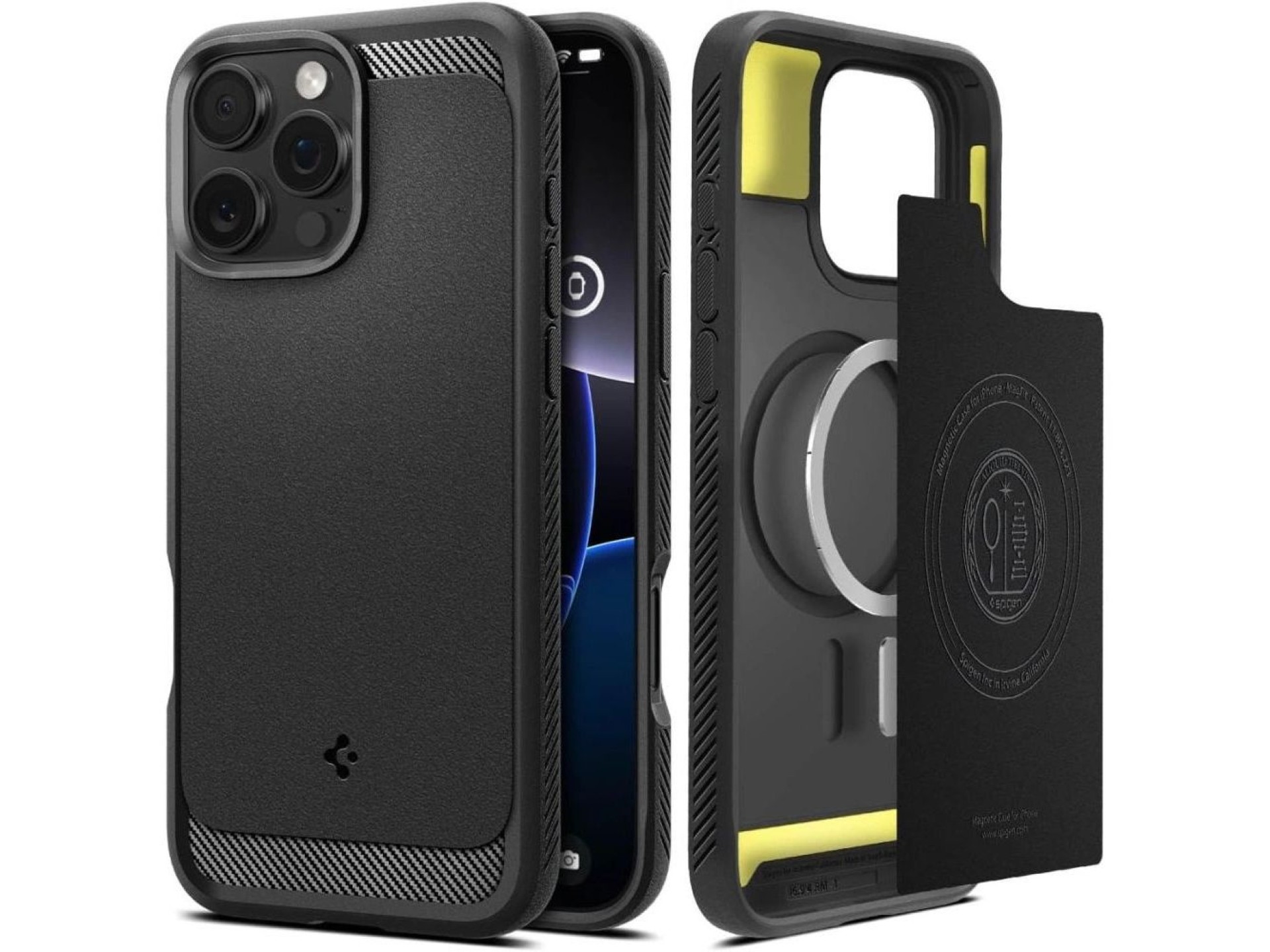 Capa Spigen Rugged Armor MagSafe para iPhone 16 Pro Max - Preta