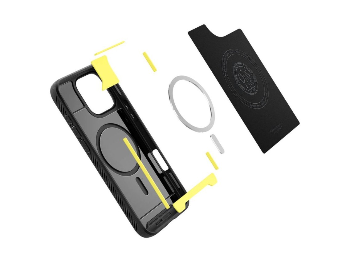 Capa Spigen Rugged Armor MagSafe para iPhone 16 Pro Max - Preta