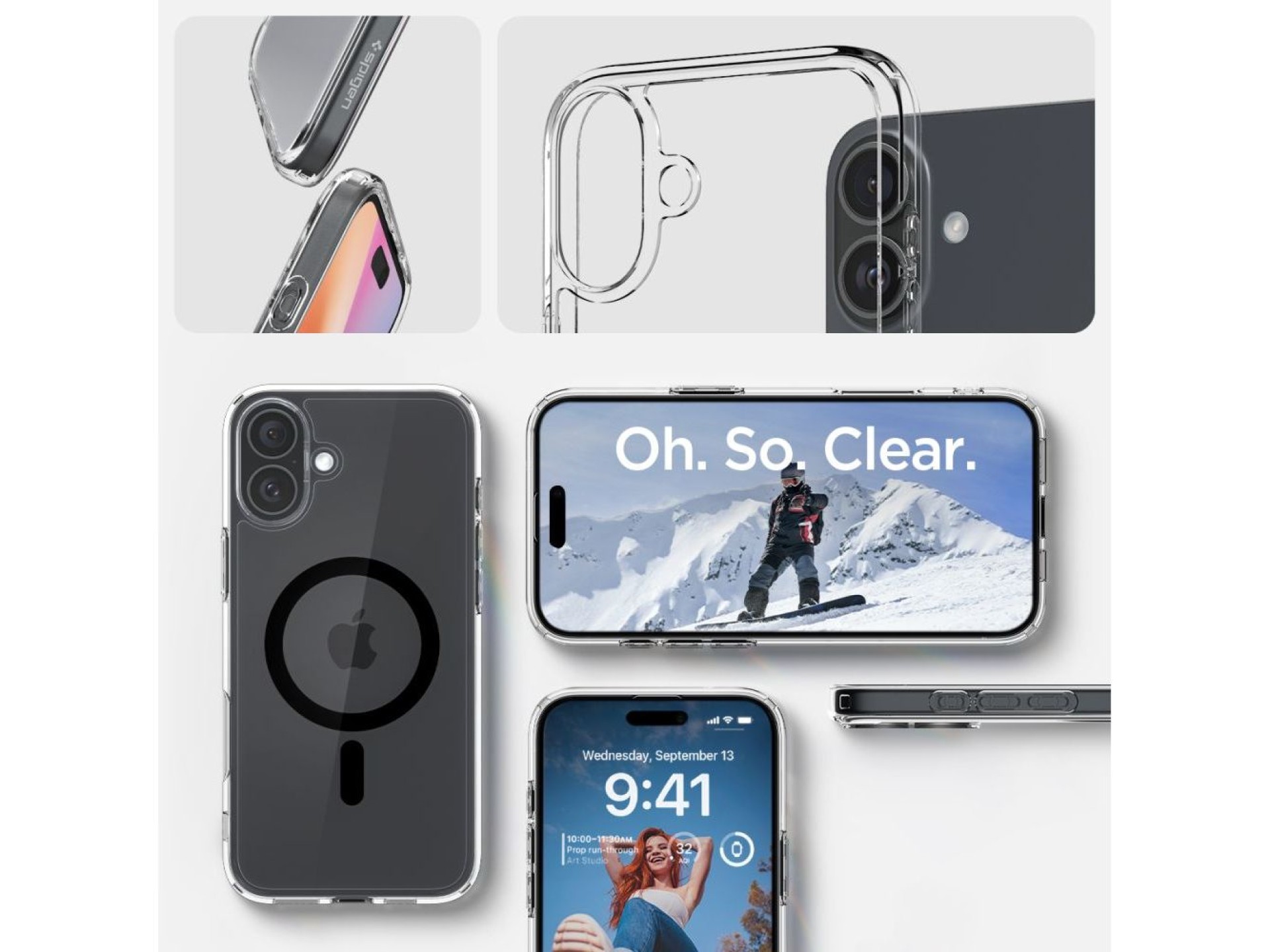 Spigen Ultra Hybrid Mag Case with MagSafe for iPhone 16 Plus - Black