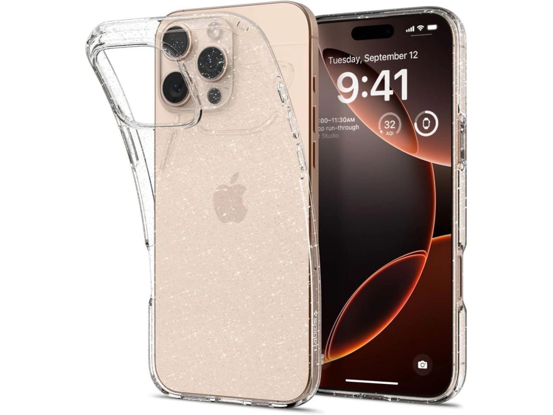 Capa Spigen Liquid Crystal para iPhone 16 Pro - Glitter transparente