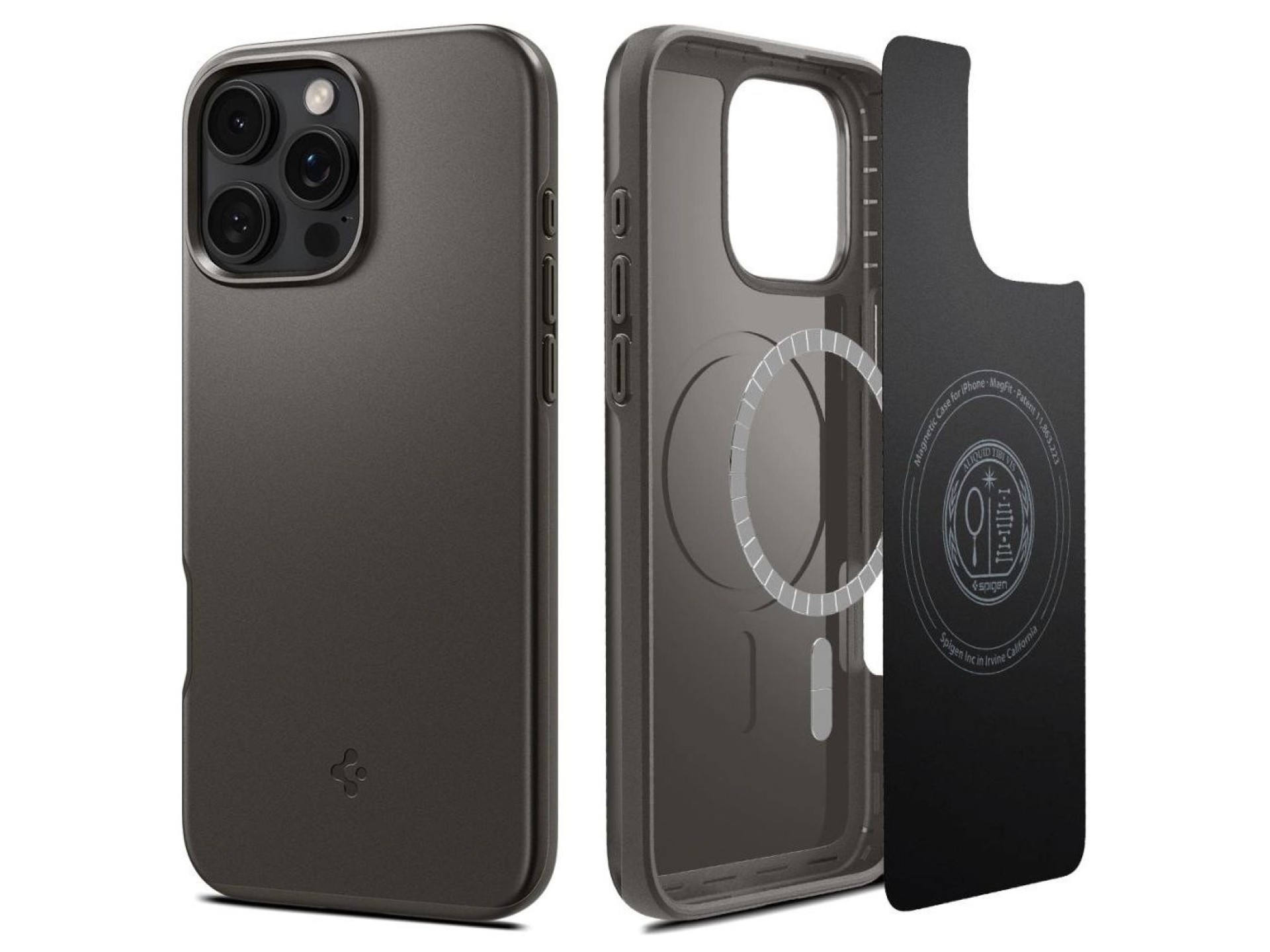 Spigen Thin Fit MagSafe case for iPhone 16 Pro - gunmetal