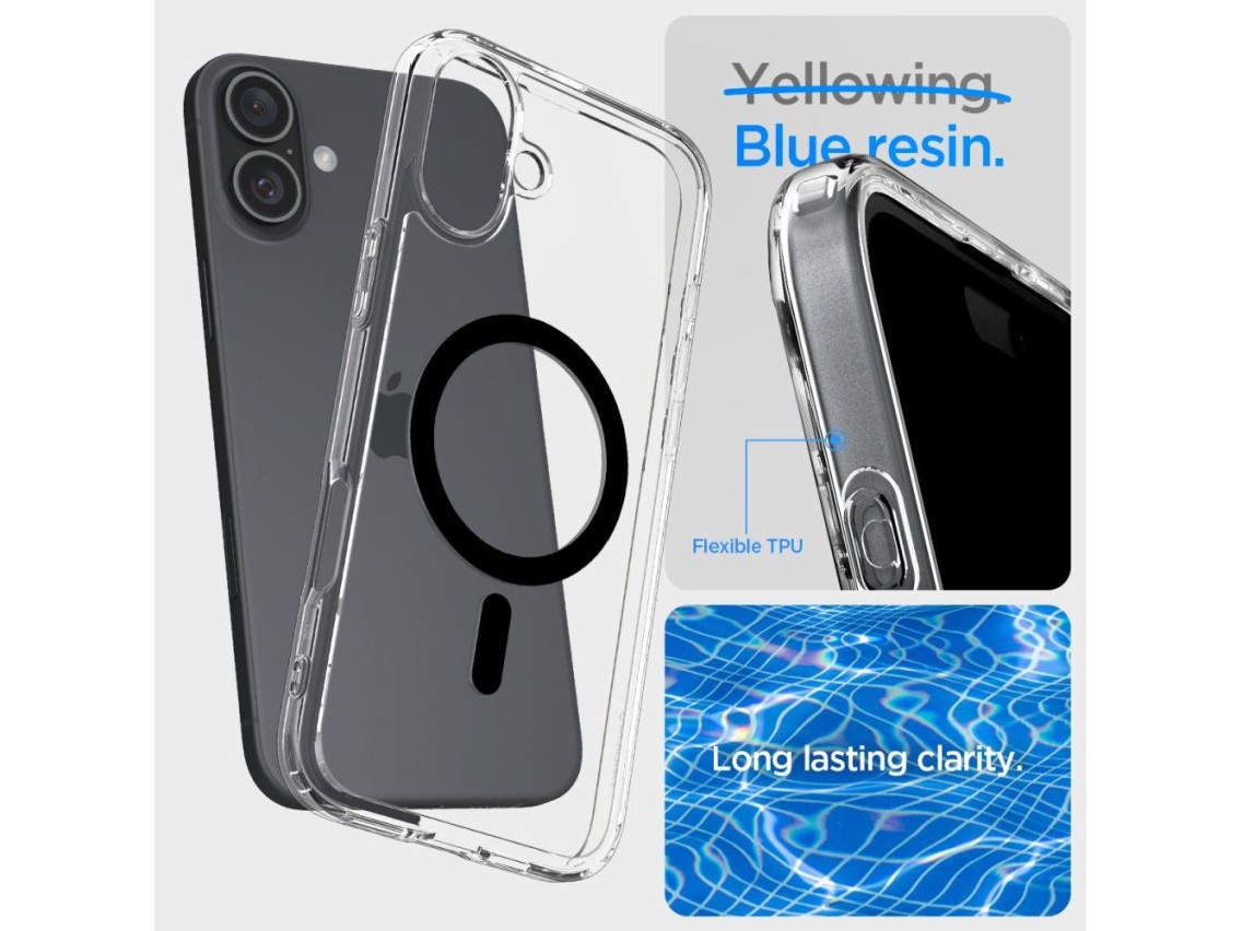 Spigen Ultra Hybrid Mag Case with MagSafe for iPhone 16 Plus - Black