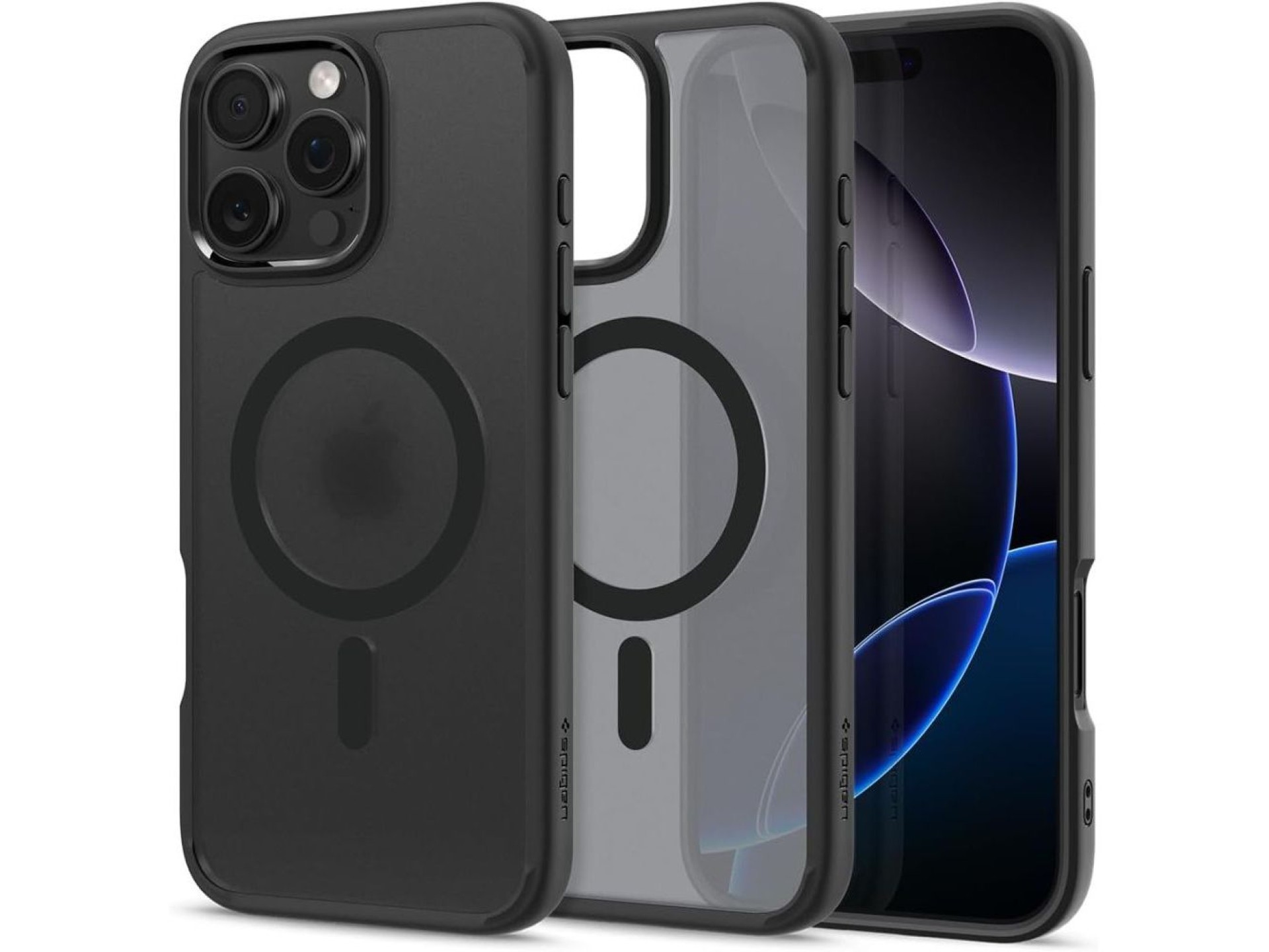 Funda Spigen Ultra Hybrid Mag Case con MagSafe para iPhone 16 Pro Max - Negra