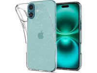 Funda Spigen Liquid Crystal para iPhone 16 Plus - Transparente con purpurina