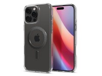 Capa Spigen Ultra Hybrid Mag com MagSafe em fibra de carbono para iPhone 16 Pro Max - Cinza Escuro Capa Spigen Ultra Hybrid Mag com MagSafe em fibra de carbono para iPhone 16 Pro Max - Cinza Escuro