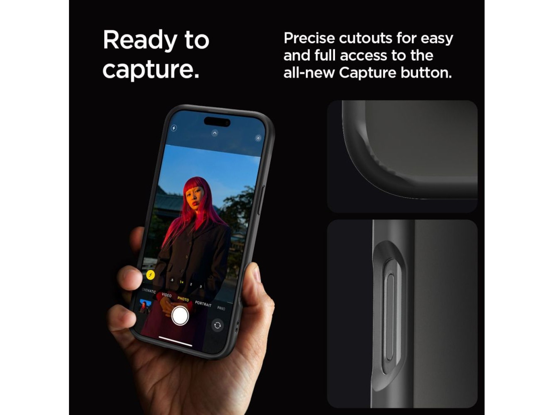 Spigen Ultra Hybrid Case for iPhone 16 Pro Max - Matte Black