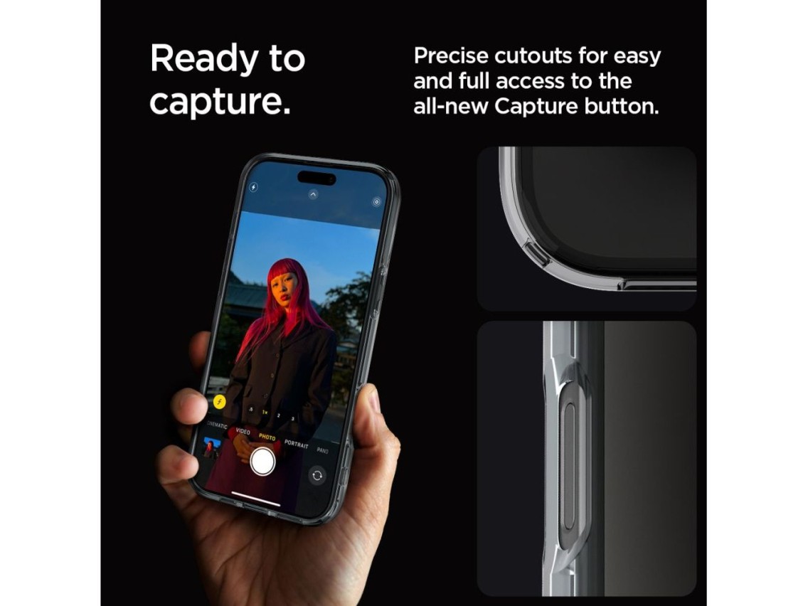 Capa Spigen Ultra Hybrid para iPhone 16 Pro Max - Transparente