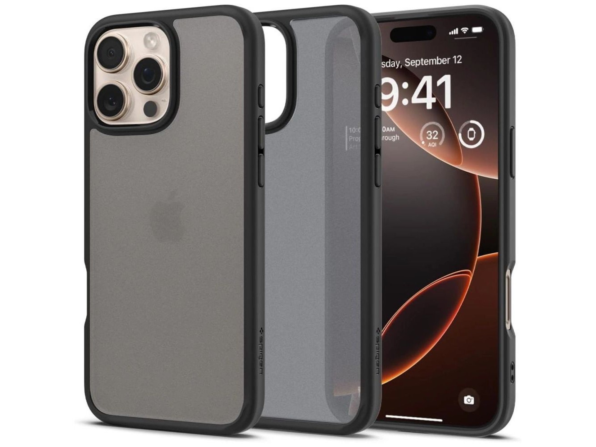 Capa Spigen Ultra Hybrid para iPhone 16 Pro Max - Preta