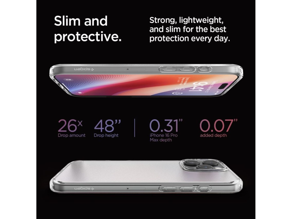 Spigen Ultra Hybrid Case for iPhone 16 Pro Max - Clear