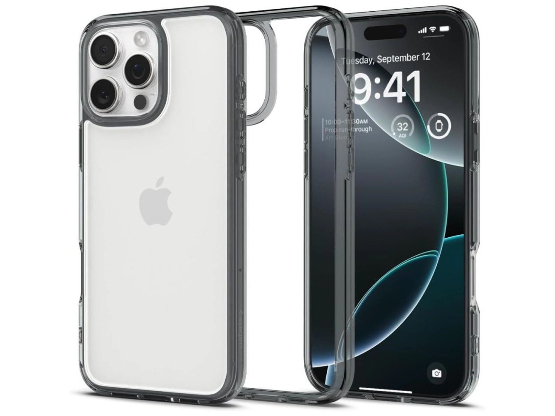 Capa Spigen Ultra Hybrid para iPhone 16 Pro Max - Transparente