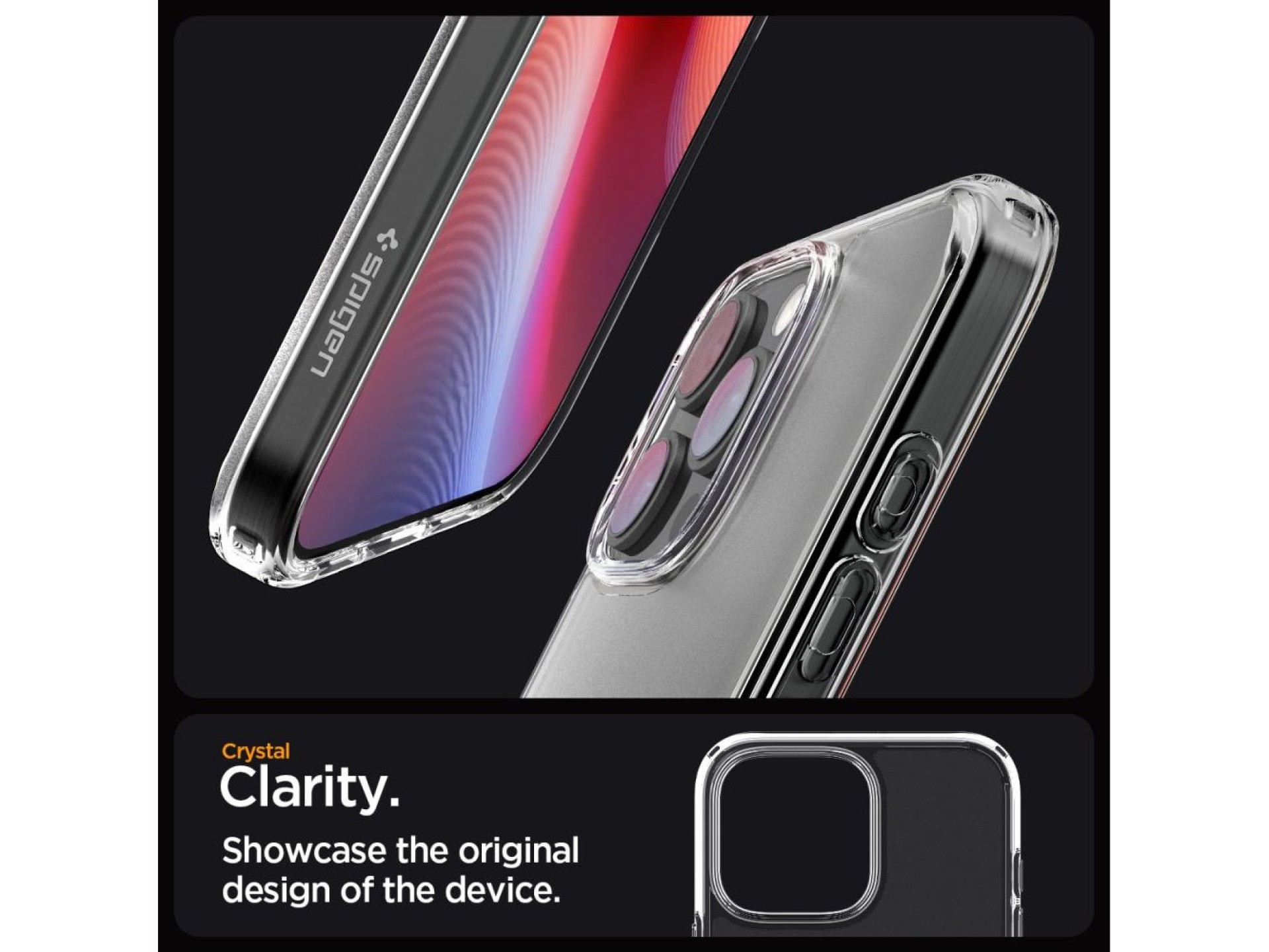 Spigen Ultra Hybrid Case for iPhone 16 Pro Max - Clear