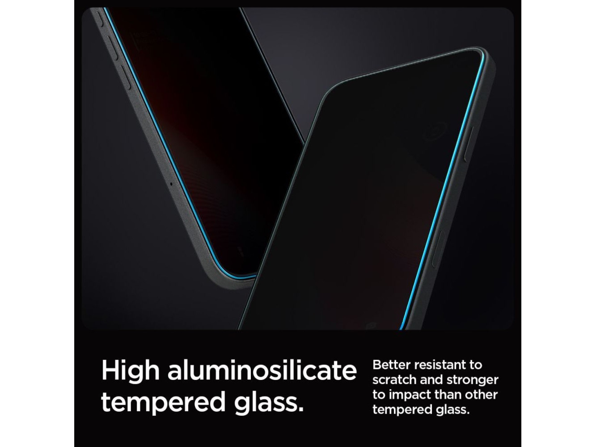Spigen Glas.tR EZ Fit Privacy Tempered Glass for iPhone 16 Pro Max / 17 Pro Max - 2 pcs.