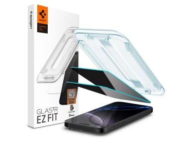 Protector de pantalla de vidrio templado Spigen Glas.tR EZ Fit Privacy para iPhone 16 Pro Max / 17 P