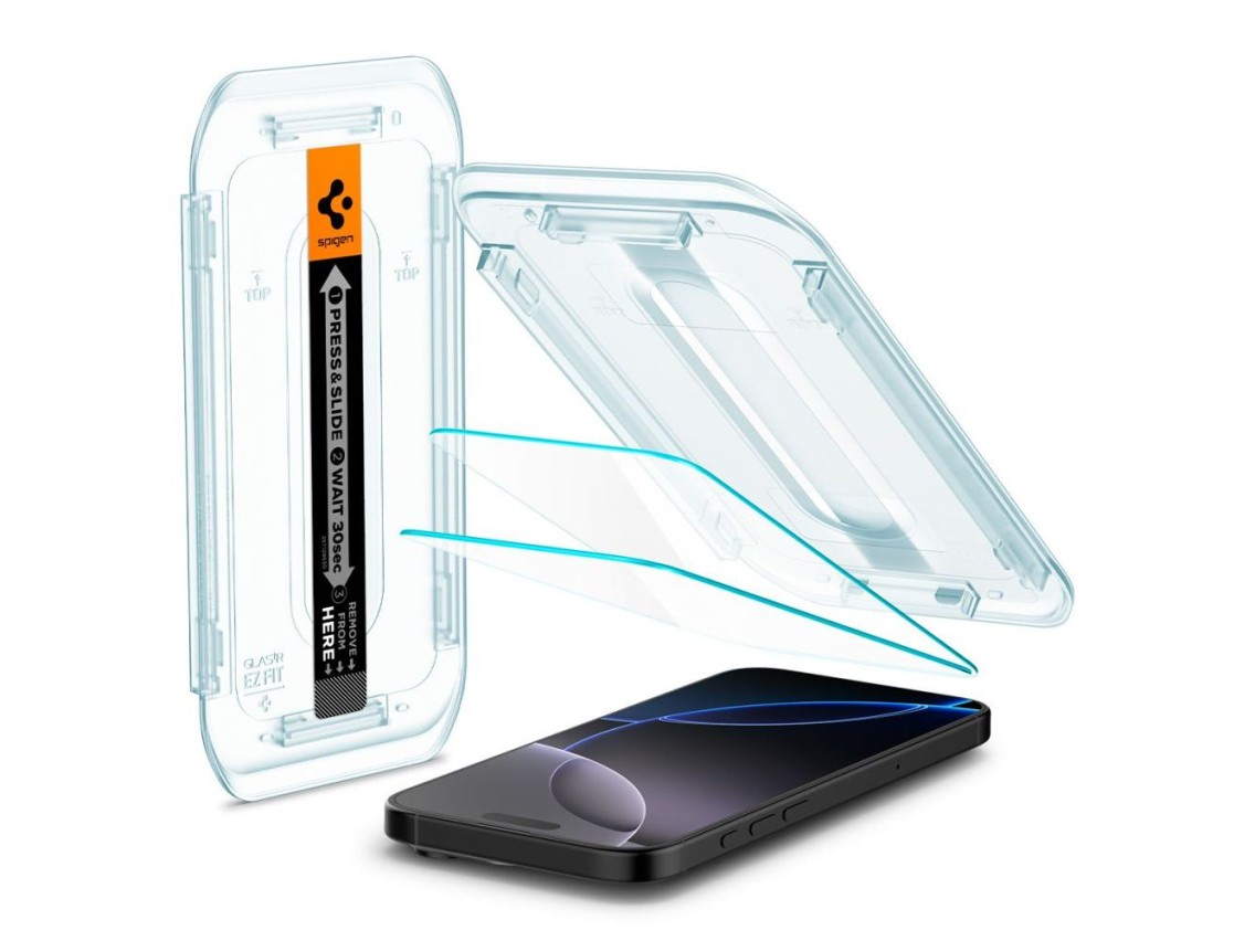 Protector de pantalla de vidrio templado Spigen Glas.tR EZ Fit para iPhone 16 Pro Max / 17 Pro Max -