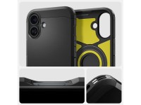Spigen Tough Armor MagSafe case with stand for iPhone 16 - black Spigen Tough Armor MagSafe case with stand for iPhone 16 - black