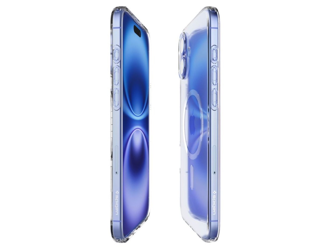 Funda Spigen Liquid Crystal Mag Case con MagSafe para iPhone 16 - Transparente