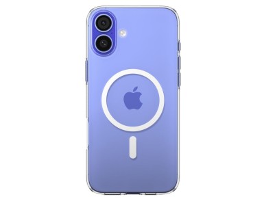 Funda Spigen Liquid Crystal Mag Case con MagSafe para iPhone 16 - Transparente