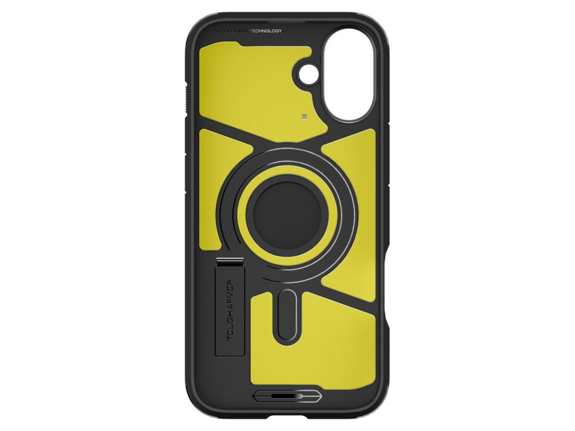 Spigen Tough Armor MagSafe case with stand for iPhone 16 - black