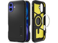 Funda Spigen Tough Armor MagSafe con soporte para iPhone 16 - negra