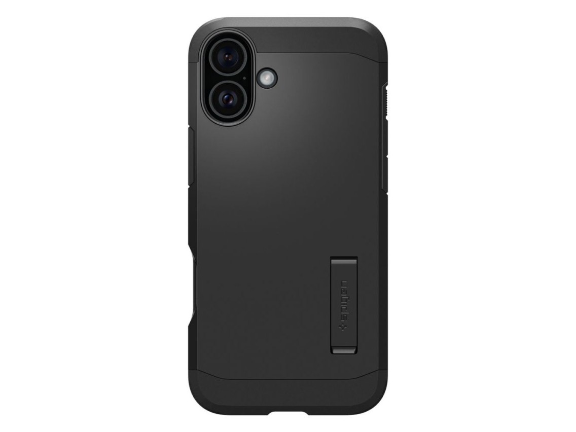 Spigen Tough Armor MagSafe case with stand for iPhone 16 - black