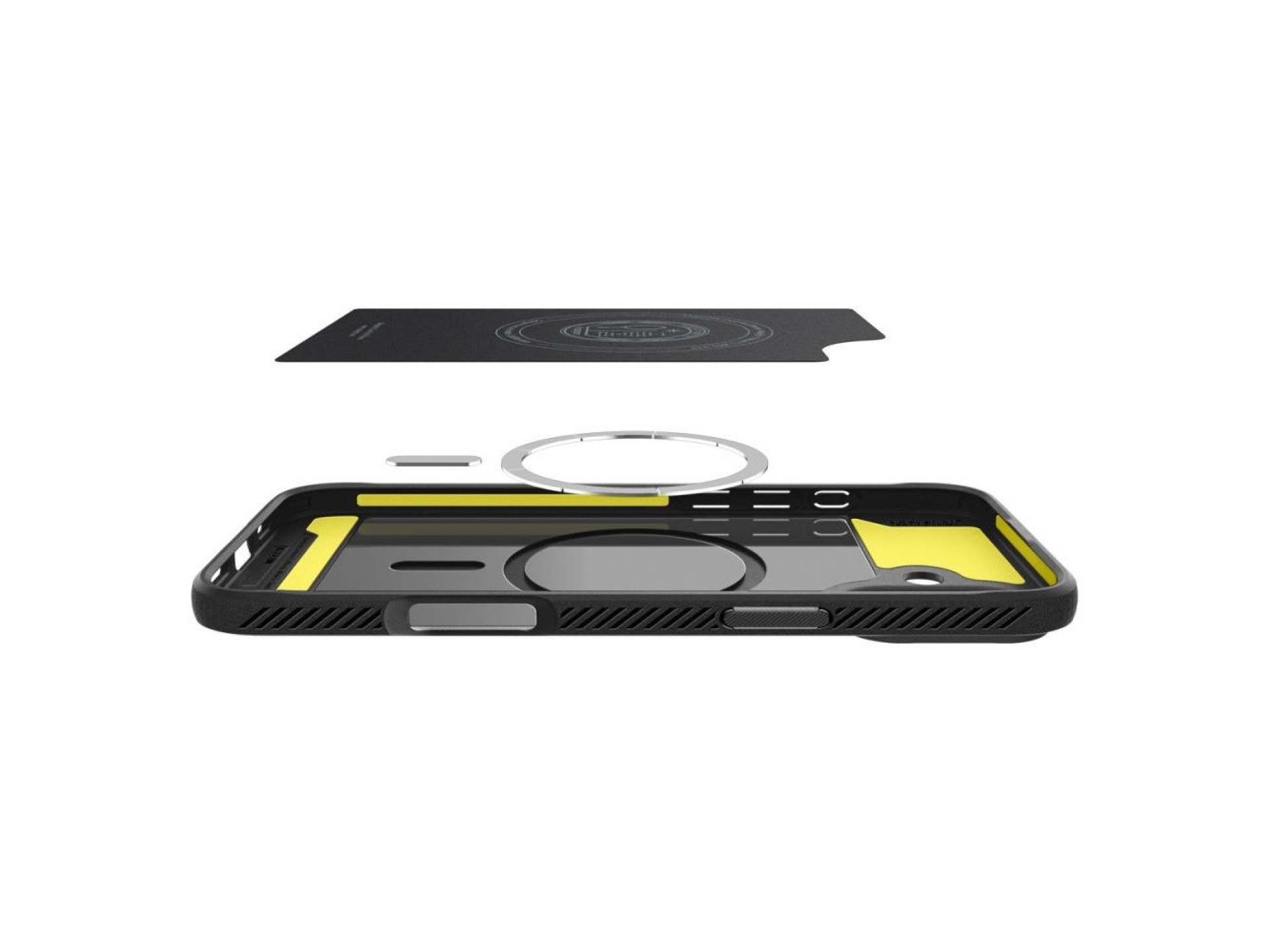 Funda Spigen Rugged Armor MagSafe para iPhone 16 - negra