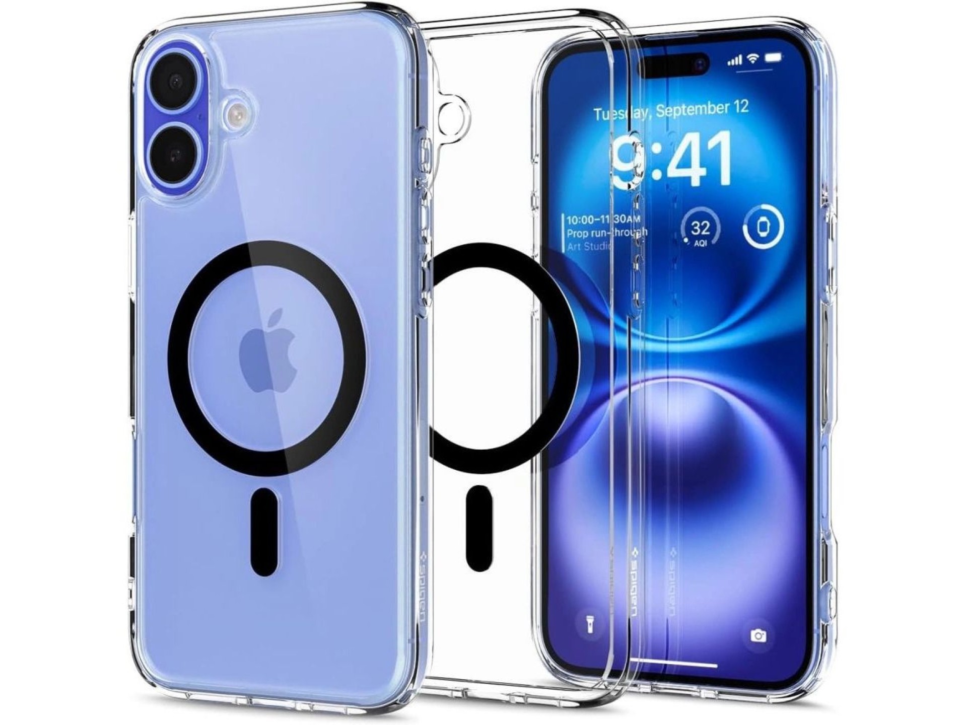 Funda Spigen Ultra Hybrid MagSafe para iPhone 16 - Negra