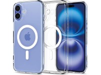 Funda Spigen Ultra Hybrid MagSafe para iPhone 16 - Blanca