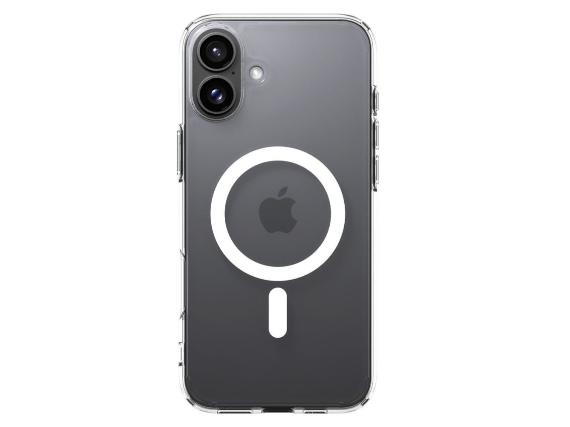 Funda Spigen Ultra Hybrid MagSafe para iPhone 16 - Blanca