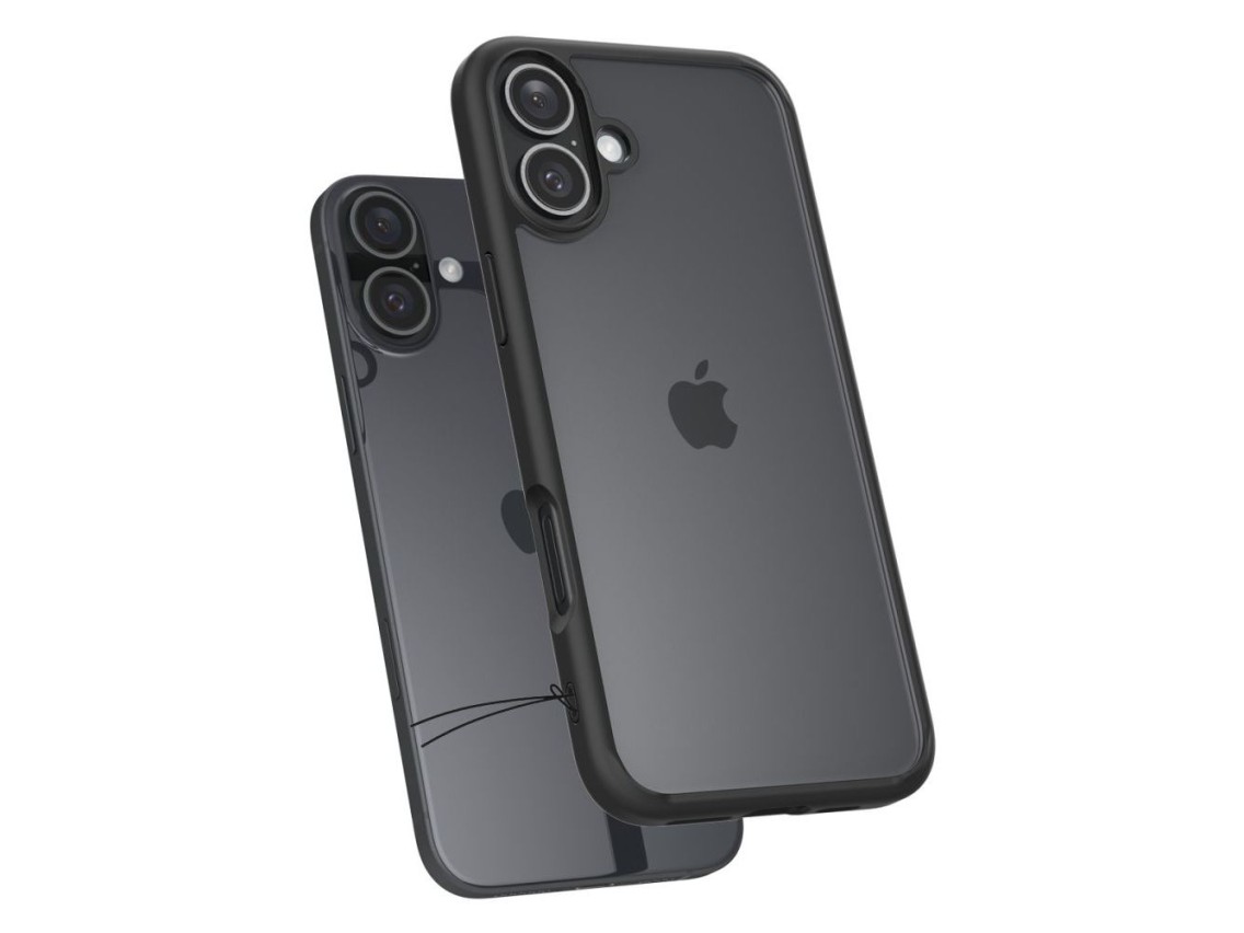 Funda Spigen Ultra Hybrid para iPhone 16 - Negro mate