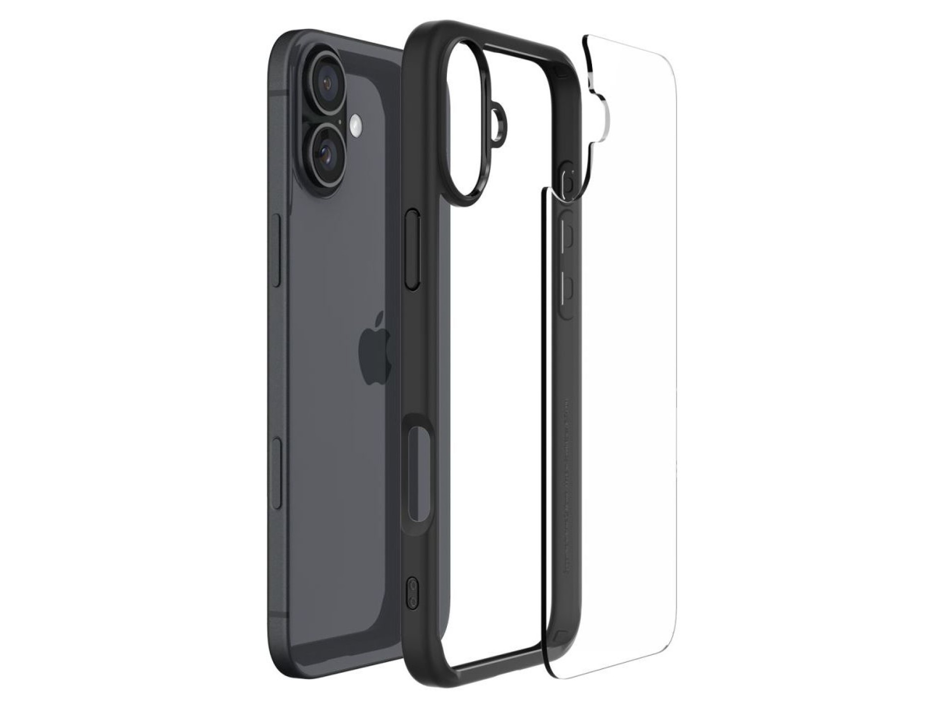 Funda Spigen Ultra Hybrid para iPhone 16 - Negro mate