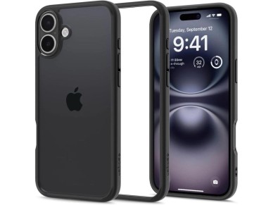 Spigen Ultra Hybrid iPhone 16 Case - Matte Black Spigen Ultra Hybrid iPhone 16 Case - Matte Black